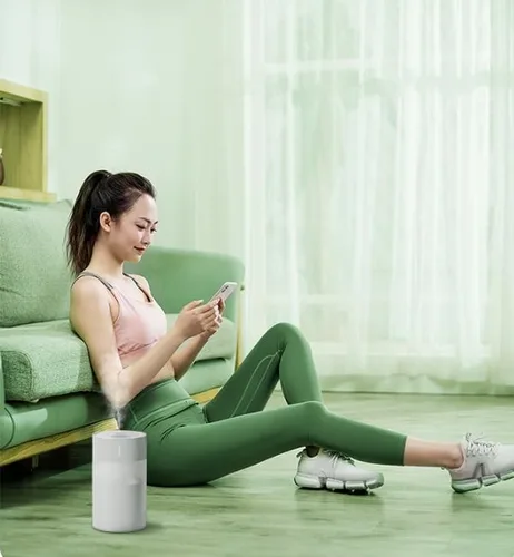 Miniatura 3 de Mini humidificador portátil, fuente de alimentación USB, perfecto para dormitorio, oficina y coche (8.8 fl oz, blanco)
