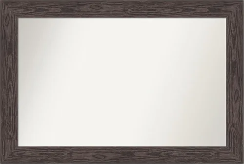Miniatura 226 de Amanti Art Espejo personalizado, espejo de baño negro puente, espejo de pared o espejo de tocador de baño sobre el fregadero (26 x 26 pulgadas)