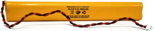 Miniatura 9 de (5 unidades) BAT9.6V700 9.6v 900mAh Señal de salida Luz de emergencia ELBB003 ELB-B003 NiCad Batería Reemplazo ELB-B004 ELBB004 OSA228 CUSTOM-306-U