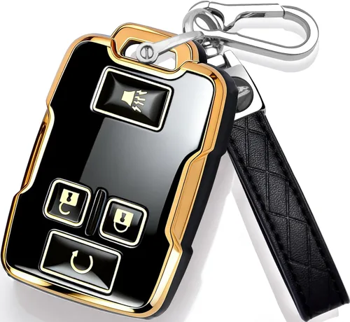 Miniatura 15 de XIYANG TRADE funda para llavero de Chevy con llavero, carcasa de llave de TPU con protección completa compatible con llave remota GMC Chevy Colorado