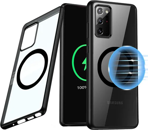 Miniatura 29 de Funda magnética para Samsung Galaxy Note 10 Plus/Note 10+ (6.8 pulgadas) [compatible con Magsafe] parachoques de TPU suave + parte trasera Negro