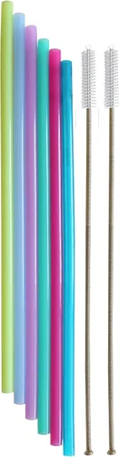 Miniatura 8 de YETI RTIC-Flexible - Pajitas de silicona reutilizables de medio galón de 12 pulgadas para vaso alto de 32 onzas, botella de agua de 64 onzas