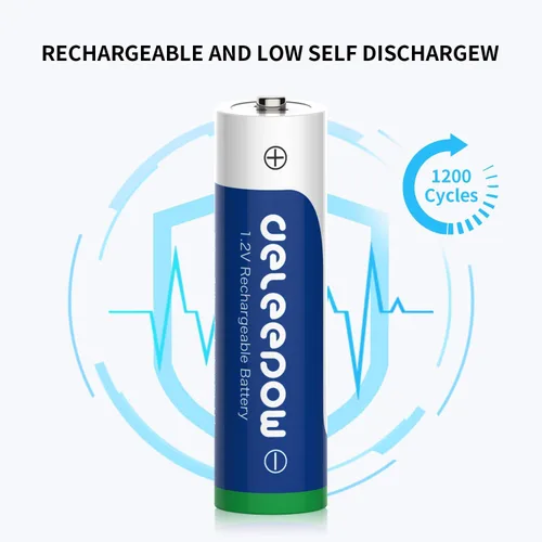 Miniatura 7 de NiMH - Baterías recargables AA de 3300 mAh, paquete de 16 baterías recargables AA de 1.2 V y 16 pilas recargables AAA NiMH de 1200 ciclos