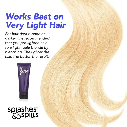 Miniatura 5 de Splashes and Spills - Tinte violeta semipermanente para el cabello, vibrante 2.36 onzas, sin amoniaco ni peróxido, tóner vegano y 100% libre