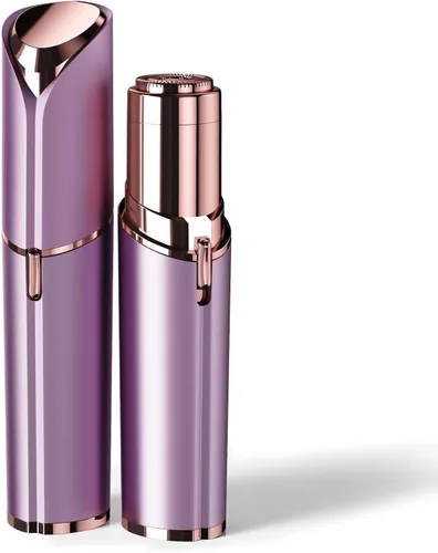 Miniatura 8 de Kradaa Depilación facial para mujeres: maquinilla de afeitar facial eléctrica con luz LED, mini afeitadora sin dolor y resultados instantáneos