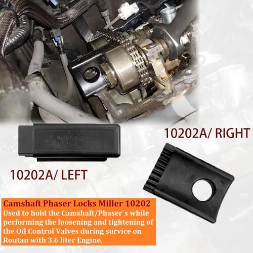 Miniatura 3 de 6 herramientas de cadena de distribución Phaser de árbol de levas compatibles con VW Chrysler Jeep Dodge 3.6L 10200A 10369A 10202A