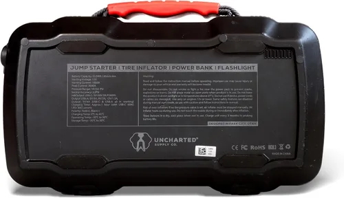 Miniatura 4 de Uncharted Supply Co. Zeus Air, arrancador portátil de 2000 A, inflador de neumáticos y compresor de 150 PSI, banco de energía de 15,000 mAh