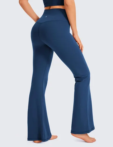 Miniatura 2 de CRZ YOGA Butterluxe - Leggings acampanados cruzados para mujer de 31 pulgadas, cintura alta en V, pantalones de yoga de pierna ancha