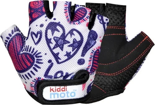 Kiddimoto Kids Cycling Gloves Anti-Slip Kids Bike Gloves for Boys and Girls Fingerless Kids Mountain Bike Gloves for BMX, MTB Riding, Gymnastics,