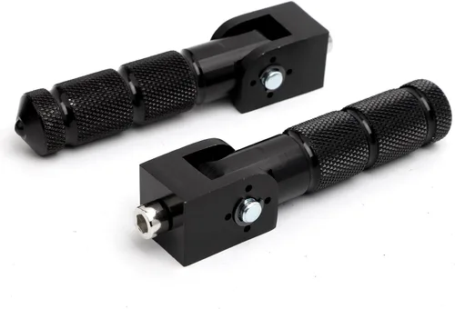 Miniatura 4 de Minho Negro CNC Reposapiés Plegables para Motocicleta y Bicicleta, Clavijas M8, Apoyapiés Trasero para Mini Bicicleta, Partes para Honda Grom