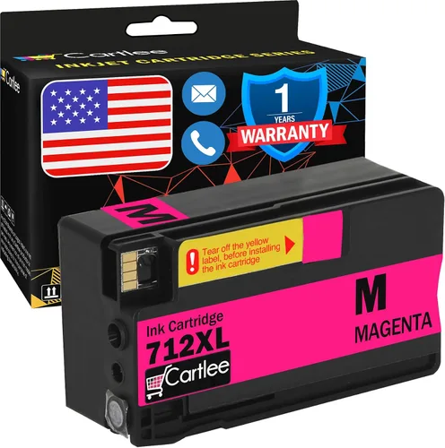 Miniatura 7 de Cartlee Cartuchos de tinta compatibles de repuesto para HP 712 712XL cartuchos de tinta para HP para impresoras de trazador DesignJet T230 T250 T630
