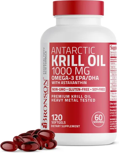 Suplemento Antarctic Krill Oil de 0.035 onzas, de Bronson , No Model, 1