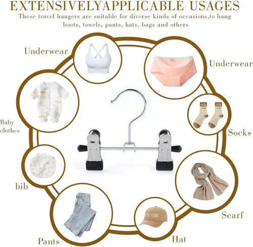 Miniatura 5 de 20 unidades de zapatero ajustable para mascotas, para pantalones de bebé, multifuncional, sombrero portátil de viaje de 6 pulgadas, ganchos