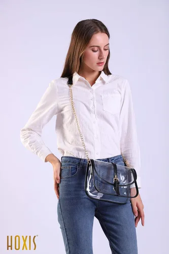 Miniatura 3 de Bolso transparente para mujer bolso de hombro con cadena transparente