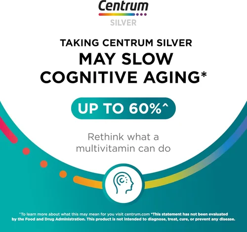 Miniatura 4 de Centrum Silver - Multivitamínico para mujeres 50 Plus, suplemento multivitamínico/multimineral con vitamina D3, vitaminas B, ingredientes sin OMG