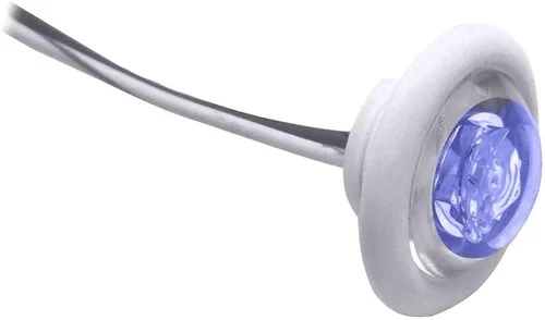 Innovative Lighting Bulkhead/Livewell Light The Shortie Blue LED w/White Grommet