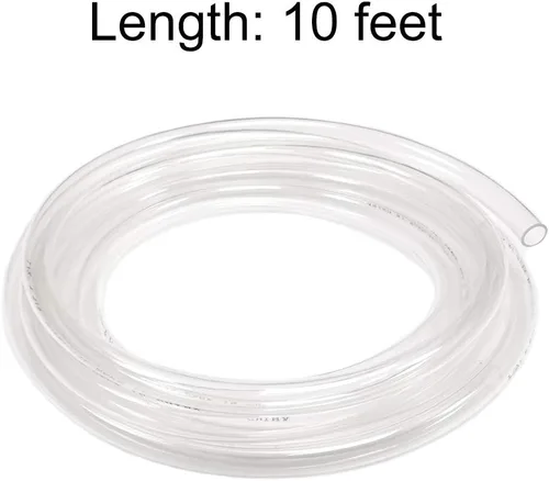 Miniatura 6 de Tubo de vinilo transparente, manguera de PVC para uso de baja presión, flexible, ligero, 5 pies, 10 pies, 50 pies, 100 pies de longitud