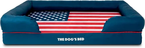 Miniatura 59 de The Dog's Bed - Cama ortopédica de espuma viscoelástica para perros medianos, colchón de soporte de alta densidad, entrada frontal baja, funda negro