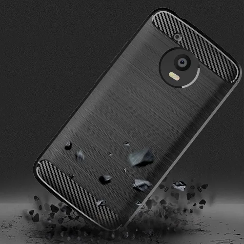 Miniatura 3 de Funda para teléfono Motorola Moto E4 con protector de pantalla de vidrio templado y accesorios para celda, delgada, resistente de silicona