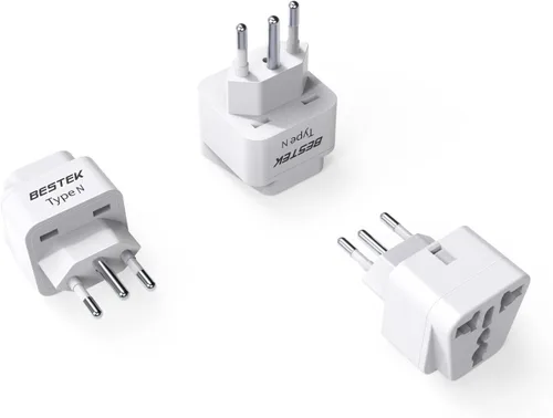Miniatura 11 de BESTEK Adaptador de enchufe de viaje en todo el mundo, adaptador de enchufe de entrada dual de 100-250 V, adaptador universal de viaje todo en uno