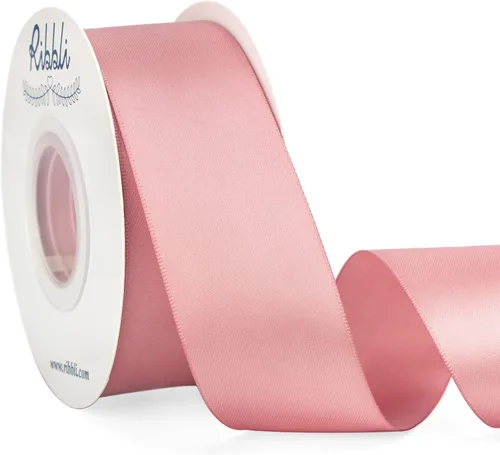 Miniatura 152 de Ribbli - Cinta de satén de doble cara dorada, 1 pulgada x 25 yardas, uso para ramo de lazos, envoltura de regalos, decoración de boda Dorado