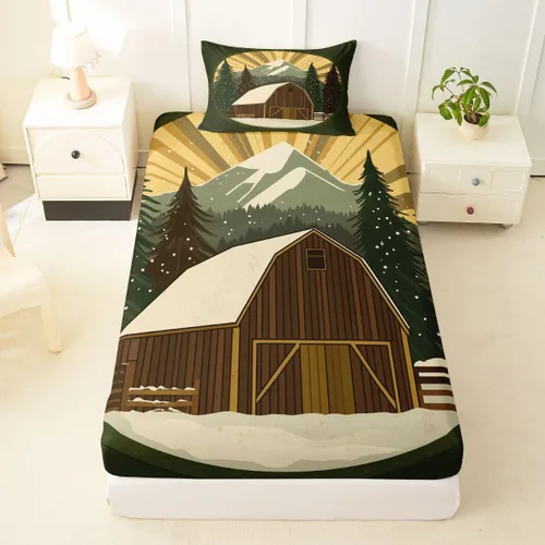 Miniatura 26 de Erosebridal Yoga Gifts Fitted Sheet for Boys Girls Kids Yoga Chakras Twin Bed Sheets,Sun and Moon Sheets Boho Tribal Bedding Sets, No Top Sheet