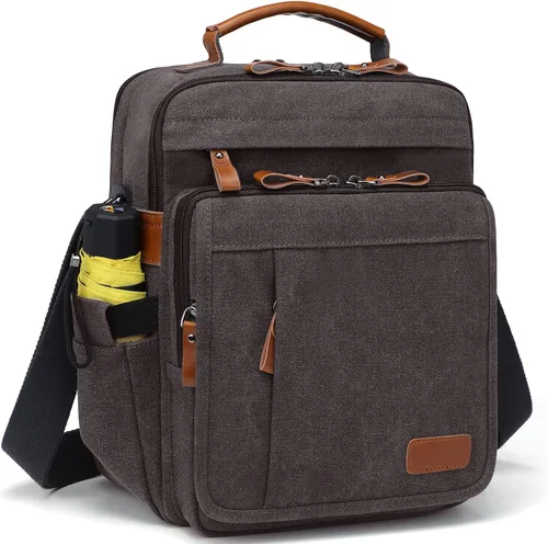 ESTARER 13-13.3 Bolsa de portátil para hombres, bolsa de mensajero vertical para Mac neo/air/pro de 13-13.6 '' bolsa de hombro lona resistente al