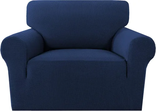 Miniatura 32 de MeilleMaison Funda elástica para silla reclinable, funda para sofá de 1 pieza con parte inferior elástica, lavable, protector de muebles Negro