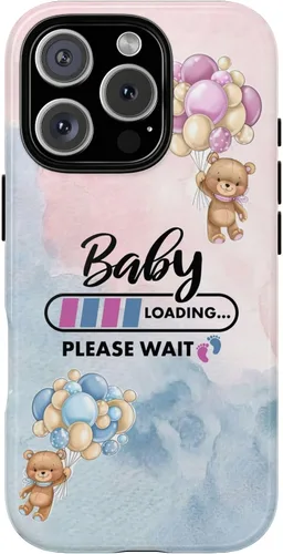 Miniatura 36 de Cute Baby Loading Phone Case for iPhone Models and Variants - Sweet Maternity Phone Cover for Pregnancy Reveal or Baby Shower Matte