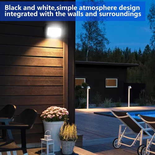 Miniatura 2 de UFOND Luces de inundación LED de 10000 lúmenes, reflectores impermeables de 100 W, ángulo de iluminación ajustable, luz portátil con enchufe