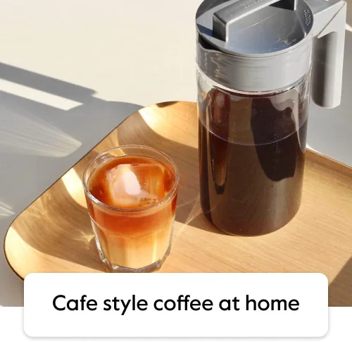 Miniatura 7 de Takeya Cafetera de café frío Tritan - Jarra hermética con tapa sin fugas - Cafetera de café frío sin BPA con mango de silicona - Jarra apta