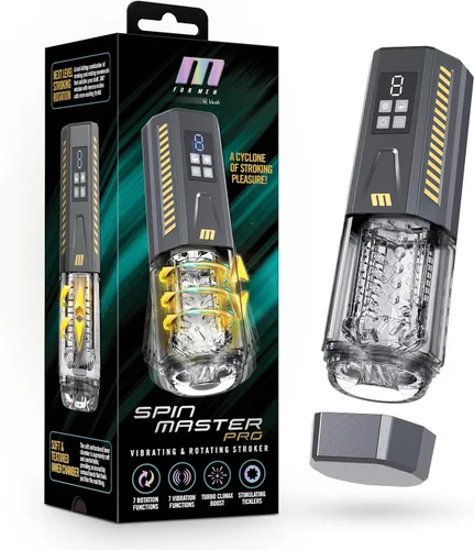 Miniatura 12 de Blush M - Masturbador masculino automático de 10 pulgadas para hombre, 7 modos de vibración, rotación de 360°, Turbo Climax Boost, cámara de coño