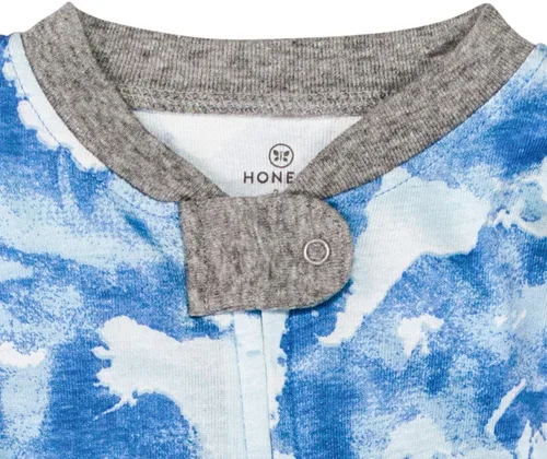 Miniatura 5 de HonestBaby Paquete de 2 pijamas de algodón orgánico con pies ajustados para bebé