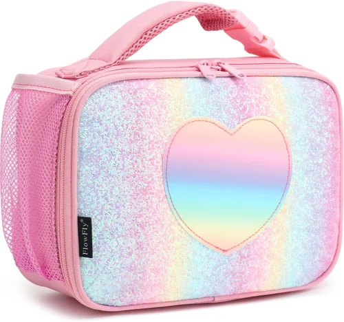 Miniatura 21 de FlowFly Lonchera para niños, bolsa suave aislada, mini hielera para el regreso a clases, kit de bolsa térmica para comidas, para niñas, niños, fútbol