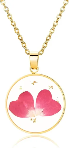 Miniatura 114 de Pressed Flower Necklace Gift for Women Personalized Handmade Necklaces Birth Flower Necklace