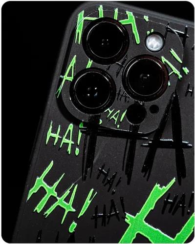 Miniatura 8 de SIMPLYMDRN Delgada para iPhone 11 - Diseño Joker Haha - Funda genial para hombres - Cubierta de diseñador de superhéroe villano - Delgada y flexible