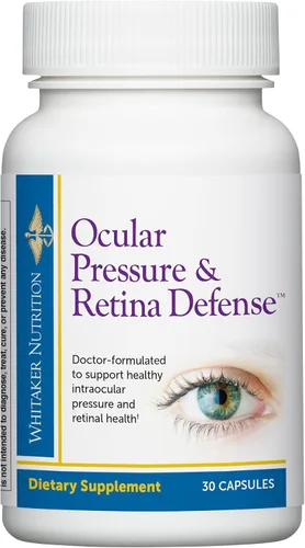 Dr. Whitaker Suplemento de defensa de la presión ocular y la retina para apoyar niveles saludables de presión intraocular, circulación y tejido