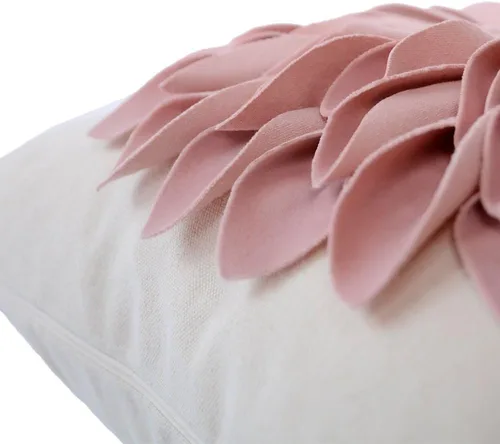 Miniatura 3 de OiseauVoler Fundas de almohada decorativas hechas a mano con flores en 3D, fundas de cojín cuadradas, regalo para el hogar, sofá, automóvil, cama
