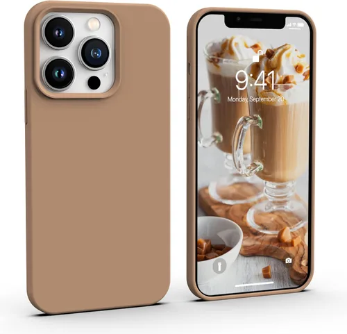 Miniatura 7 de IceSword Compatible con iPhone 13 Pro Max, funda protectora delgada de silicona líquida para teléfono, suave mate lindo para hombres y mujeres, Azul