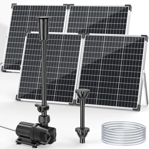 Miniatura 17 de POPOSOAP Bomba de Agua Solar 12W, Bomba de Fuente Solar de Agua con Bomba Sumergible de Estanque de 160GPH de Flujo Ajustable para Fuente Solar