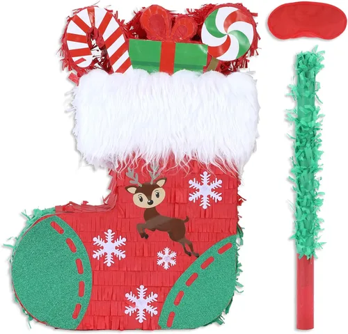 Miniatura 44 de Paquete de piñata de baloncesto de Birchio con venda y bate (13 x 13 x 4 Pulgadas), piñata de balón de fútbol para fiesta de cumpleaños de niños