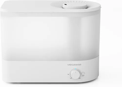 MEGAWISE 2025 Humidificador de Gran Capacidad, Diseño de Llenado Superior de 6L, Tiempo de Funcionamiento de 50H, Vapor Frío Ultrasilencioso de Gran