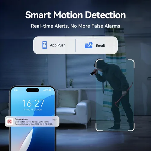 Miniatura 3 de Sistema de cámara de seguridad con cable para exteriores, 4 cámaras de vigilancia CCTV Bullet para seguridad del hogar, 4CH AHD TVI 5MP Lite DVR