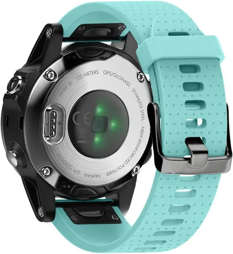 Miniatura 18 de ANCOOL - Correa para Garmin Fenix 5S, de ajuste fácil, de silicona suave de 20 mm de ancho, correa de reloj para Fenix 5S, #2-Negro