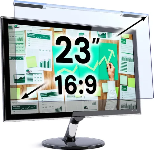 Miniatura 43 de VINTEZ Protector de pantalla de luz azul para monitor de computadora y portátil de 14 pulgadas, película de bloqueo de luz azul anti-UV para PC