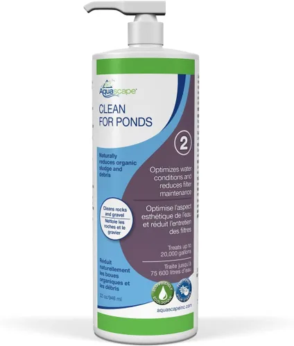 Miniatura 5 de Aquascape Tratamiento de agua Clean para estanques de peces y koi, optimiza la claridad y la calidad del agua, fácil de usar, potente mezcla