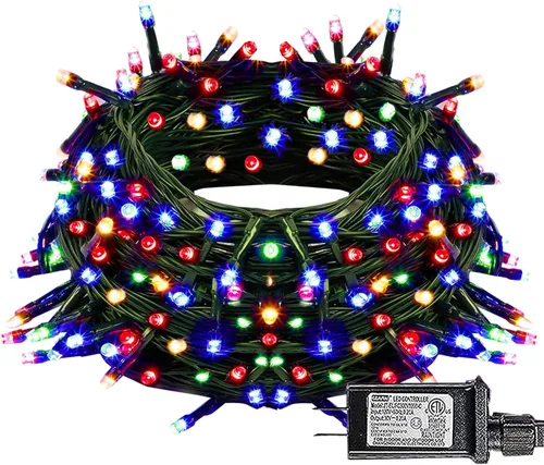 Miniatura 9 de Dazzle Bright - Luces de Navidad Inteligentes que Cambian de Color, 66 pies, 200 luces LED RGB con control remoto y aplicación, luces de árbol