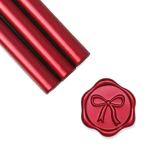 Miniatura 8 de UNIQOOO - Barras de cera mini para pistola de pegamento para sello de cera – Oro metálico prosecco, ideal para invitaciones de boda, tarjetas