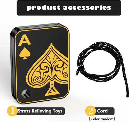 Miniatura 7 de Juguetes de metal para adultos EDC Fidget Slider Poker Push Card Juguetes magnéticos para adultos para aliviar la ansiedad y el estrés Autismo TDAH