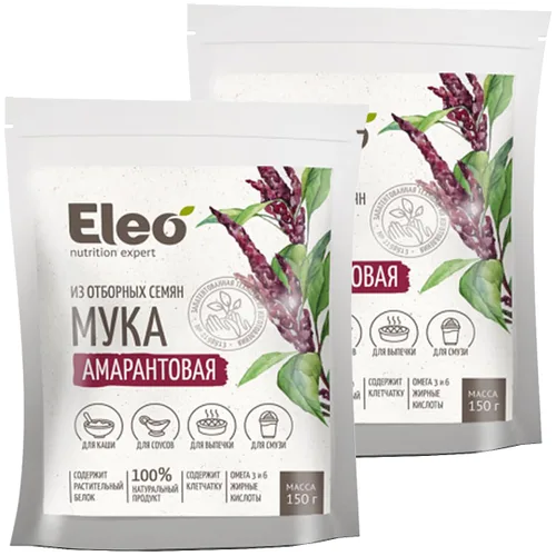 Miniatura 12 de Eleo Harina de amaranto siberiana totalmente natural, sin gluten, 150 g / 5.29 oz